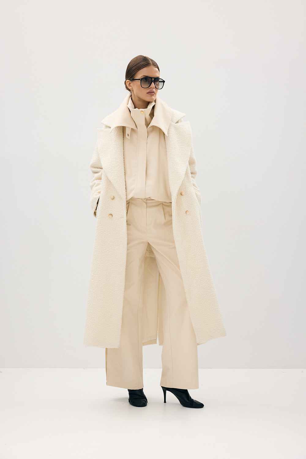 Coat Casentino Écru