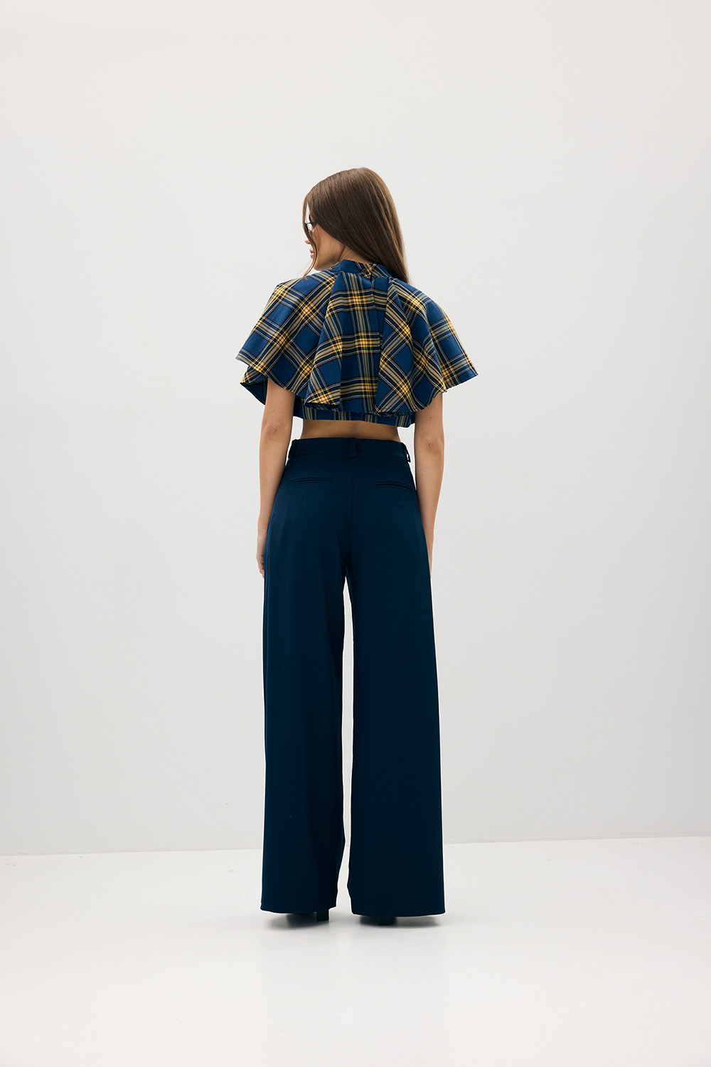 Wool Trousers Marine