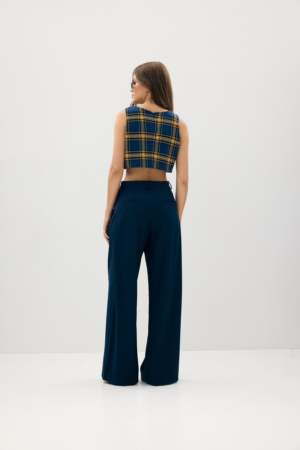 Wool Trousers Marine