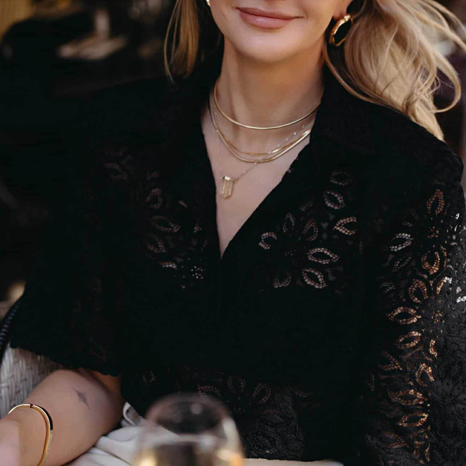 Koszula Élise – czarny